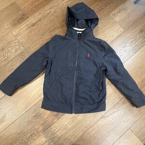 Polo Ralph Lauren Boy's Lightweight Hooded Jacket Navy Blue Sz M (10-12)